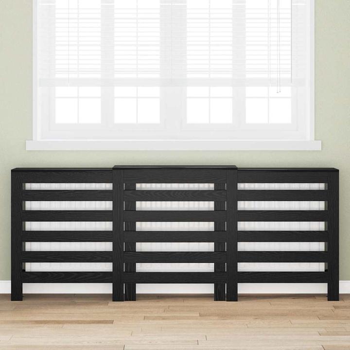 Produktbild VidaXL Schwarzes Eichen-Radiatorcover