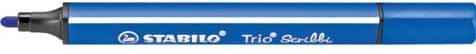 Actual product image STABILO Trio Scribbi Spring-loaded triangular felt-tip pen (Blue, 1 x)