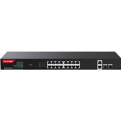 IPC Switch Ip-Com Ethernet G1120P-16-250W Poe 16 Porte (16 porte), Switch di rete, Nero, Grigio