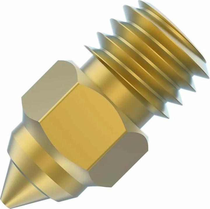 Actual product image Creality Nozzle set brass high-end, 8 pieces (Blast pipe)