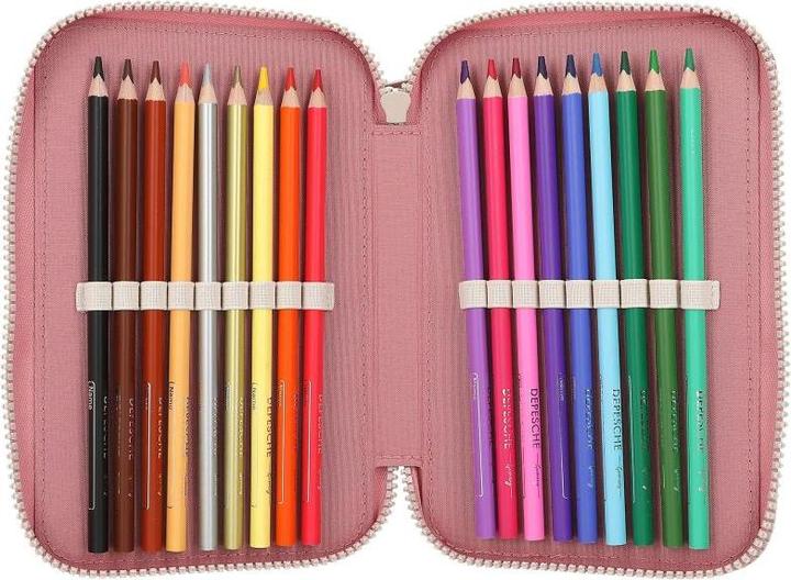Actual product image Depesche Miss Melody triple pencil case FLOWERS ( 0412869 )