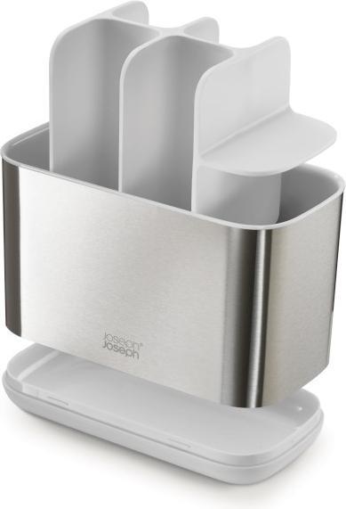 Immagine prodotto Joseph Joseph 70551 Bathroom Beauties Set per lavabo da 2 pezzi con portaspazzolino e pompa per sapone, acciaio
