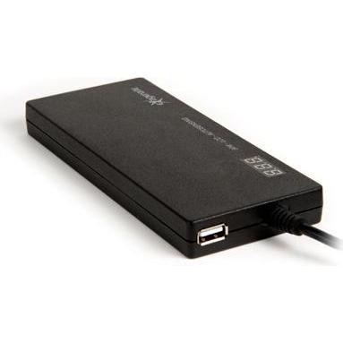 Hamlet Universal-Netzteil für Laptops 90w ultraslim LCD automatische t-Auswahl (90 W), Notebook Netzteil, Schwarz