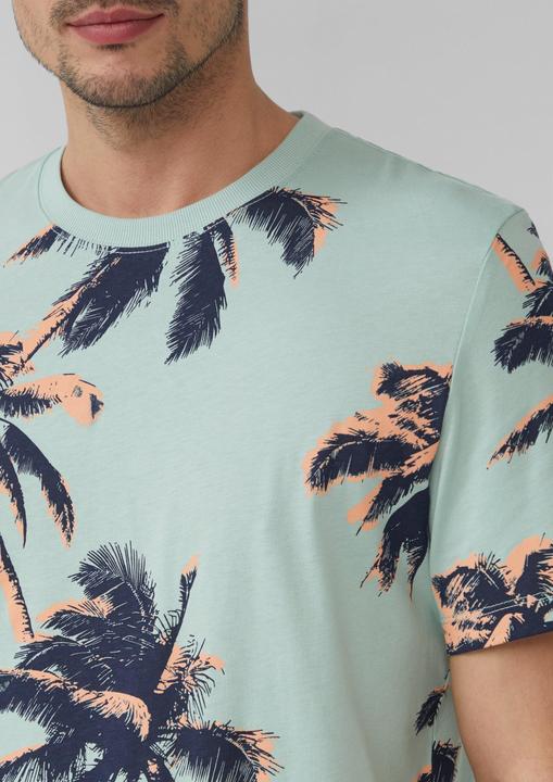 Produktbild S.Oliver T-Shirt T-Shirt aus Baumwolle mit All-over-Print (M)