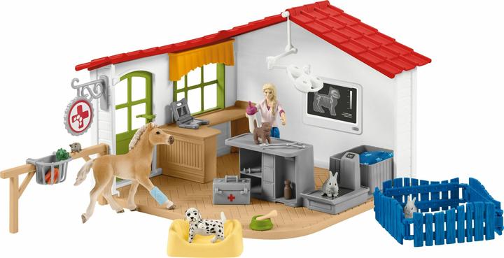 Produktbild Schleich Tierarzt-Praxis mit Haustieren