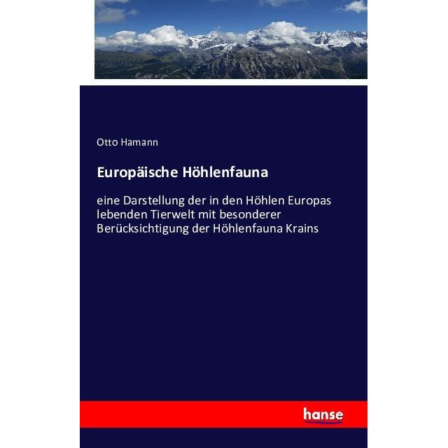 Europäische Höhlenfauna, Fachbücher von Otto Hamann