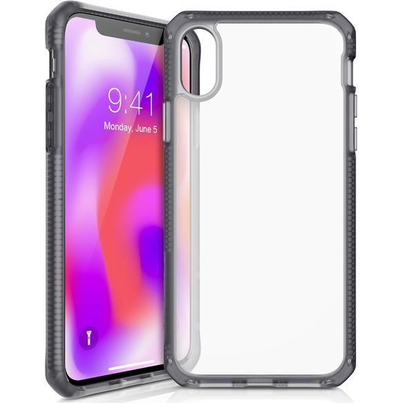 Thumbnail - Itskins Drop-Protection Cover (Apple iPhone XS Max), Smartphone Hülle, Transparent, Schwarz