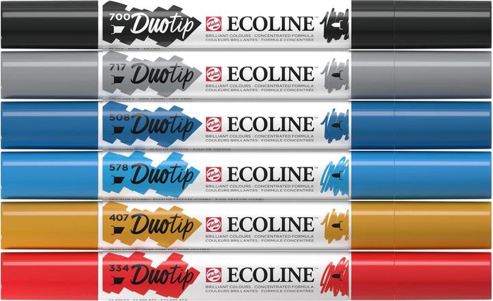 Image du produit Talens ECOLINE DUOTIP - Set de crayons de couleur (6x)