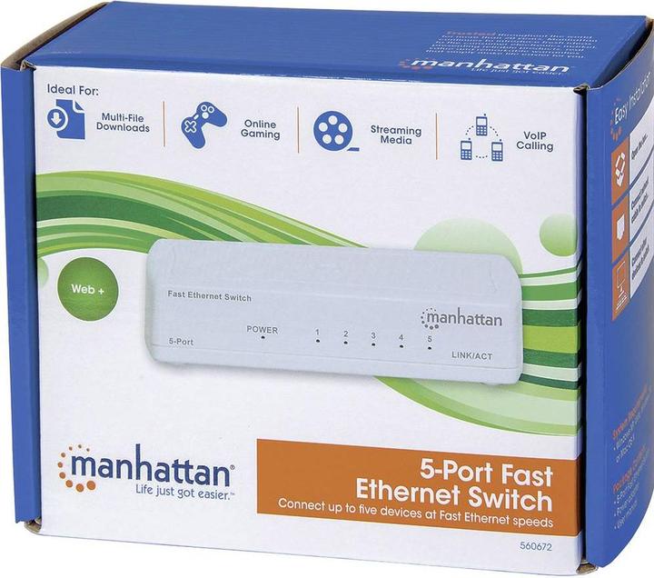 Immagine prodotto Manhattan Interruttore 5Port Fast Ethernet (5 Porti)