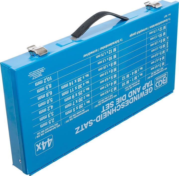 Actual product image BGS Tap and Die Set M3 - M12 44 pcs.