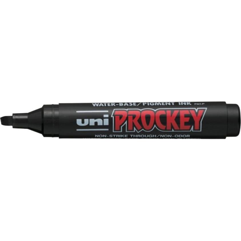 Uni-ball, Marker, Flipchartmarker uni PROCKEY 3-6mm schwarz (Schwarz, 6 mm, 1 x)