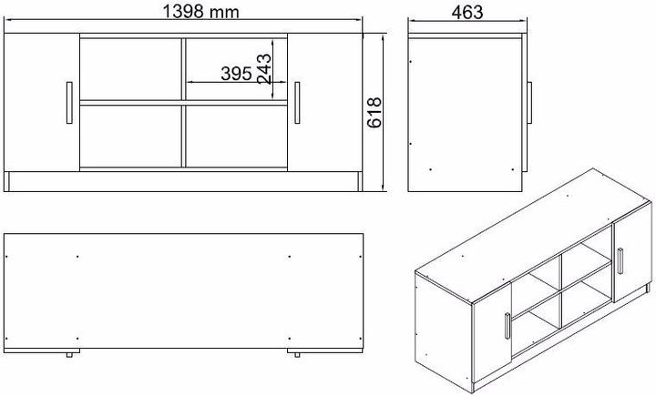 Produktbild Skye Decor Chelsea (140 x 60 x 73.80 cm)