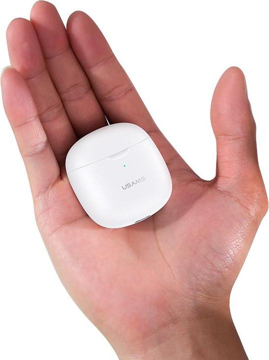 Produktbild Usams Słuchawki Bluetooth 5.0 TWS IA series bezprzewodowe biały/white BHUIA02 (US-IA04) (4 h, Kabellos)