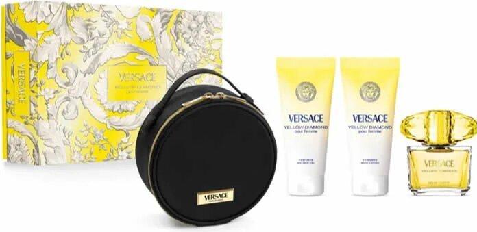 Actual product image Versace Yellow Diamond Eau De Toilette Spray 90ml Set 4 Artikel (Perfume set)