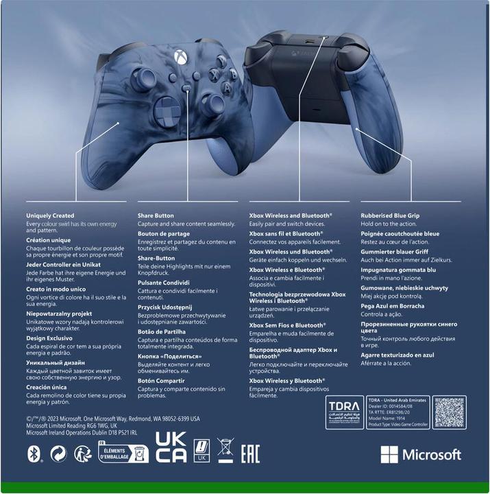 Productafbeelding Microsoft Xbox Wireless Controller - Stormcloud Vapor (Special Edition) (Xbox serie X, Xbox serie S, PC)