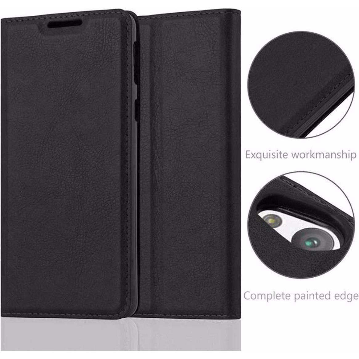 Thumbnail - Cadorabo Book Invisible Magnet Cover (Sony Xperia E5), Smartphone Hülle, Schwarz