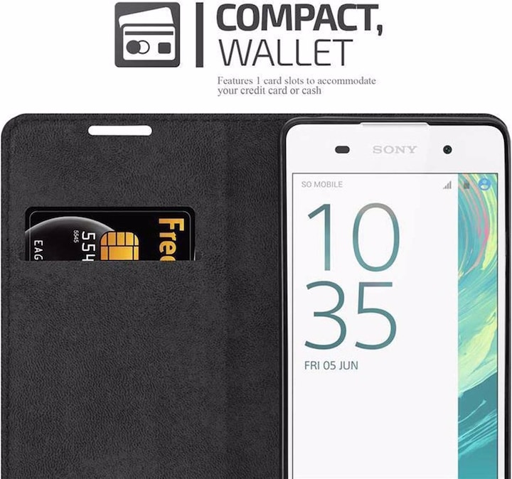 Immagine prodotto Cadorabo Copertina magnetica invisibile del libro (Sony Xperia E5)