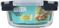 Actual product image Quttin round lunch box with lid empty 17x7.1cm