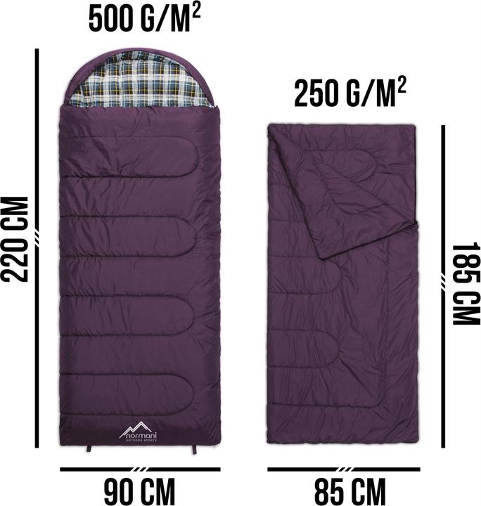 Produktbild Normani Outdoor-Schlafsack Extrem 4-In-1 Antarctica (220 cm)