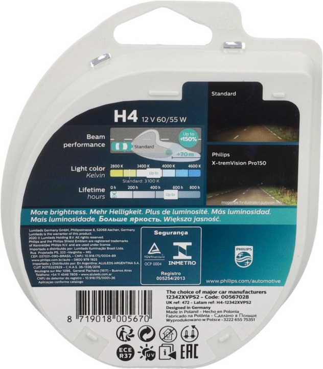 Produktbild Philips H4 X treme Pro150 (H4)
