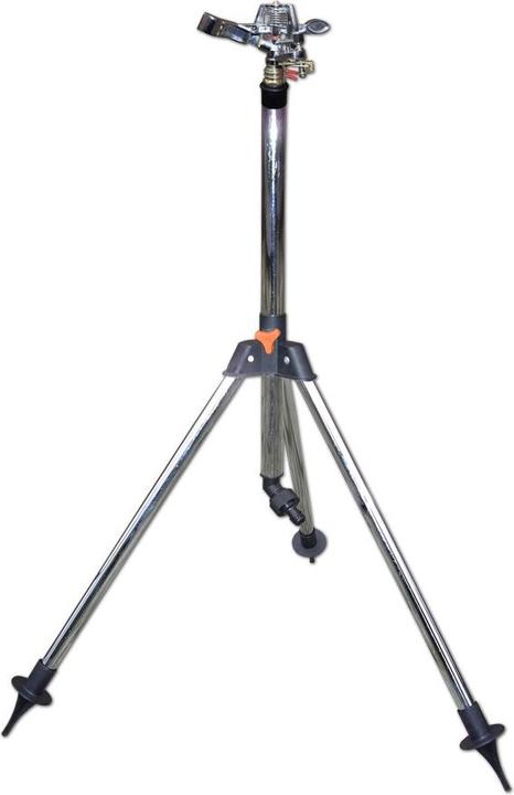 Bradas Sprinkler da giardino a cavalletto telescopico, in ottone, irrigatore a cerchio Sprinkler da (Irrigatore circolare)