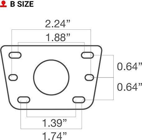 Produktbild Rammount RAM Motorrad-Reservoir-Basis