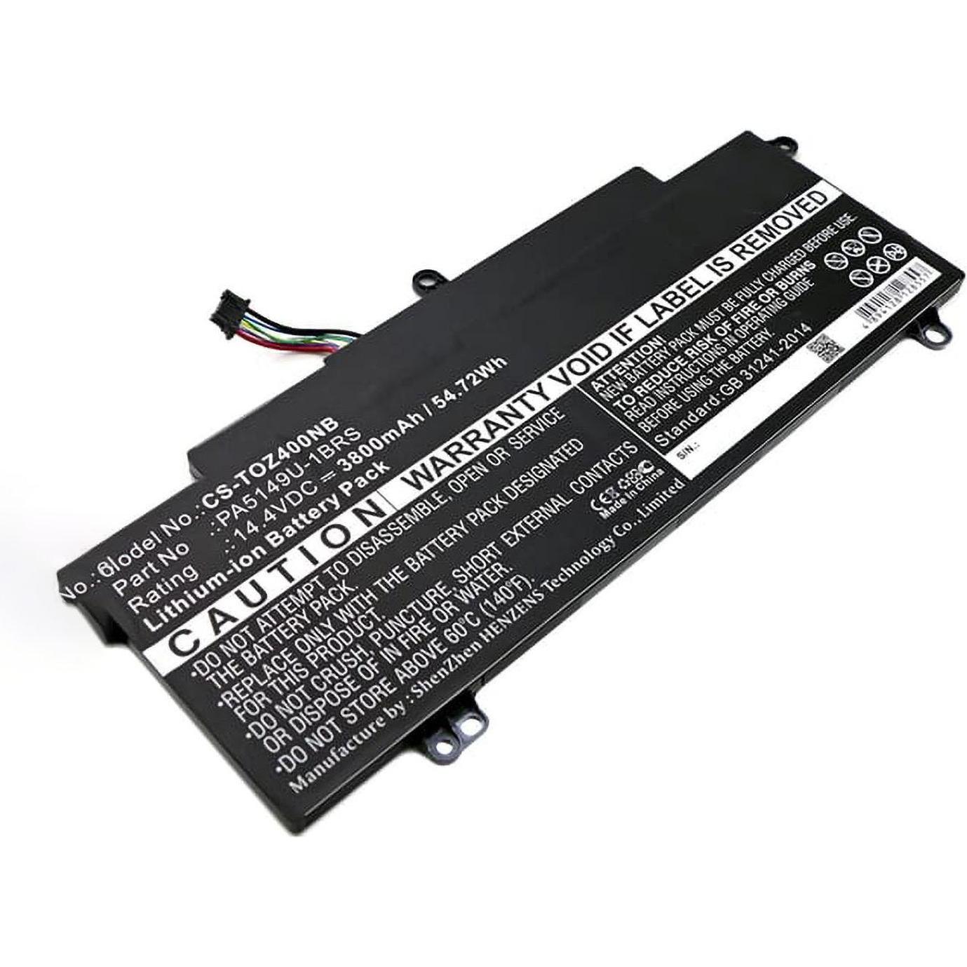 AGI Akku kompatibel mit Toshiba PA5149U-1BRS - Akku - 3.800 mAh (3800 mAh), Notebook Akku, Schwarz