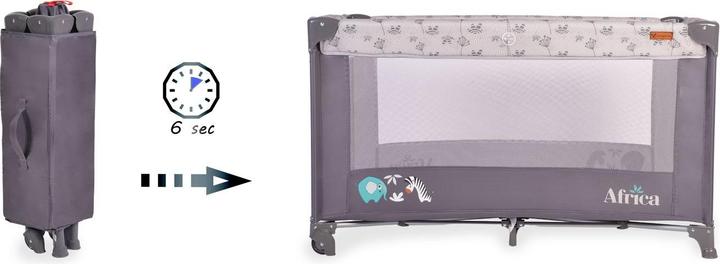 Actual product image Cangaroo Travel cot Africa (60 x 120 cm)