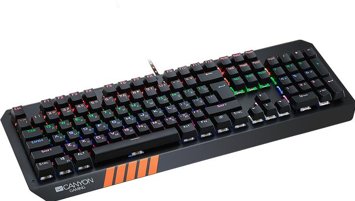 Actual product image Canyon Mechanical keyboard for games Hazard GK-6, Blue Switch, LED, US layout (Eng. Int., Cable)
