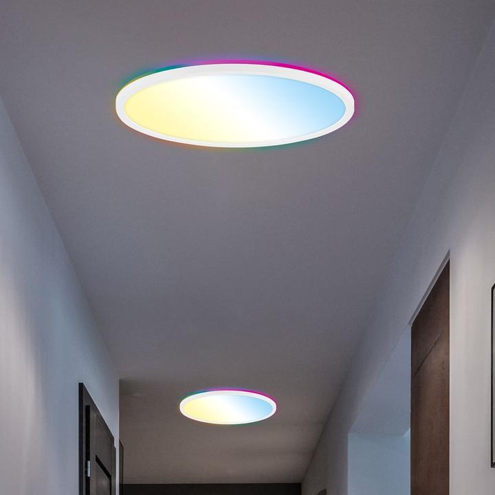 Produktbild B.K.Licht SLIM Ultraflaches CCT LED Panel mit RGB Backlighte (3000 lm)
