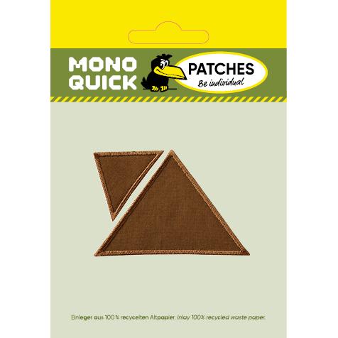 Thumbnail - Mono Quick Dreiecke Stoff gross klein, Applikationen, Braun