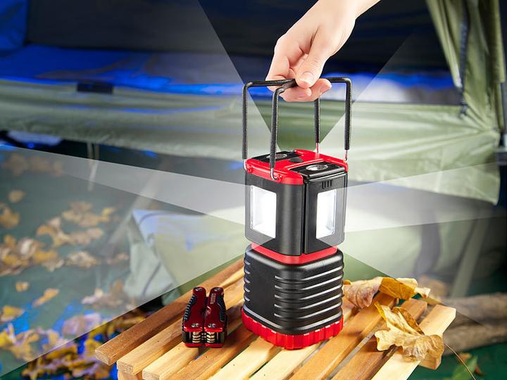 Actual product image KryoLights 3D camping lantern with 2 flashlights