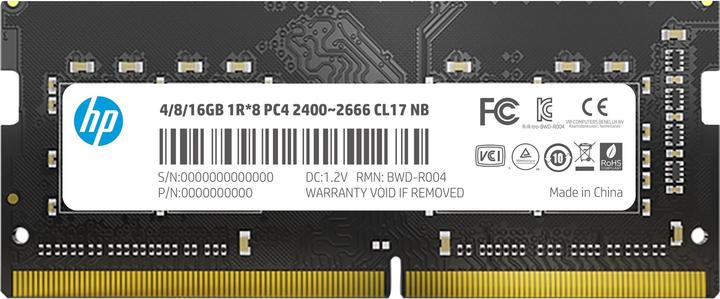 Actual product image HP DDR4 module (1 x 16GB, 2666 MHz, DDR4-RAM, SO-DIMM)
