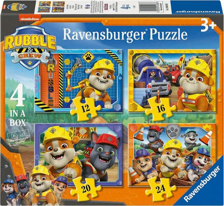Produktbild Ravensburger Rubble & Crew Puzzle - 4 Puzzle (12 Teile)