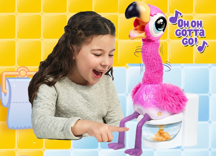 Productafbeelding Gear2play GottaGo Interactieve Zachte Speelgoed Flamingo (33 cm)