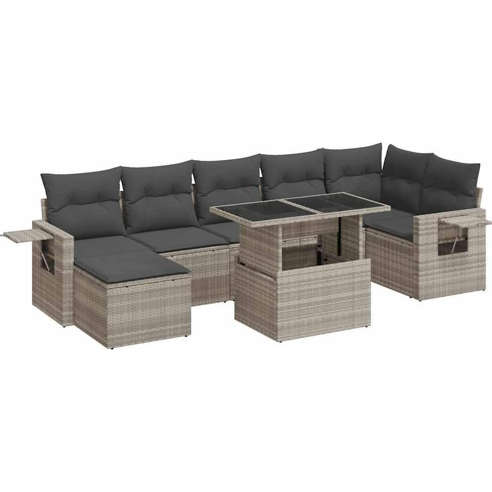 VidaXL, Gartenlounge, 10-tlg. Garten-Lounge-Set mit Kissen