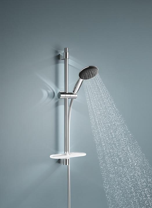 Actual product image Grohe Vitalio Start 110 QuickFix shower rail set, glue or drill, incl. shower tray, water-saving, 2