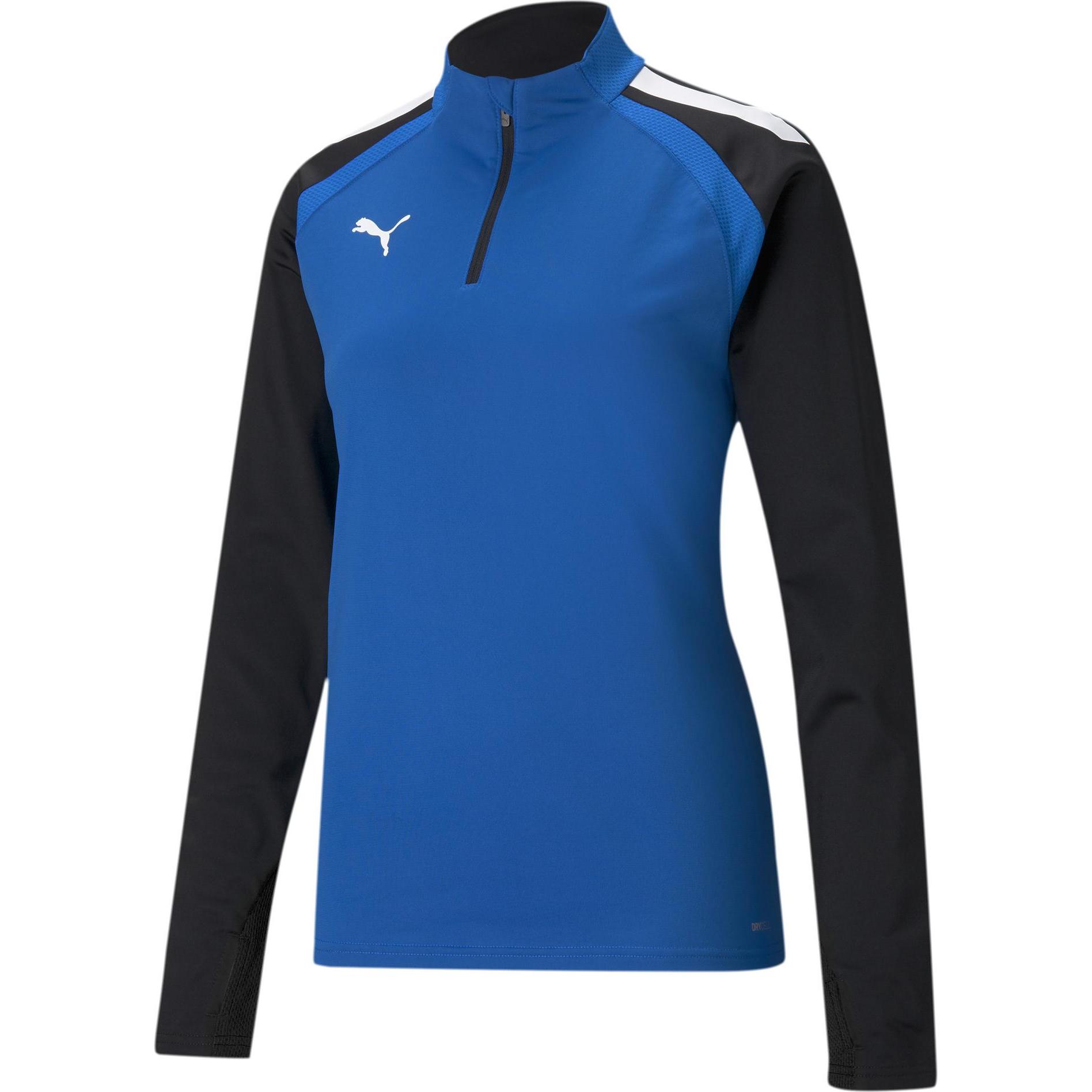 Puma, Damen, Sportshirt, teamLIGA 1/4 Zip Top W (S), Blau, S