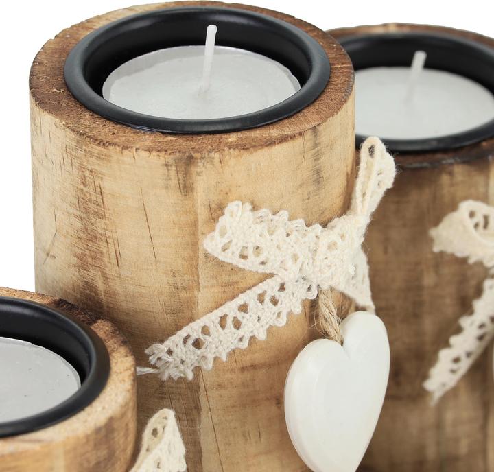 Actual product image Relaxdays Tealight holder (39.5 x 13 x 13.5 cm)
