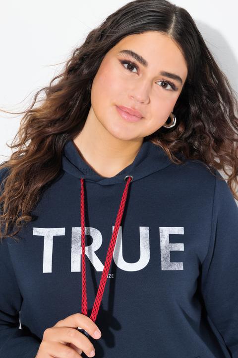Produktbild Ulla Popken Hoodie, True, Kapuze, Kordel, Taschen, Langarm (42, 44)