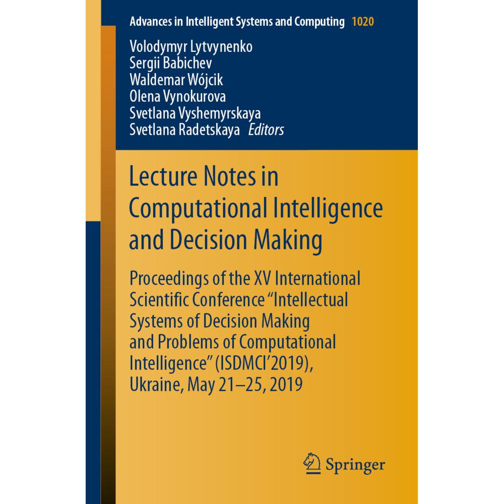 Lecture Notes in Computational Intelligence and Decision Making, Fachbücher