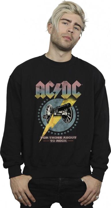 Produktbild AC/DC Mens For Those About To Rock Sweatshirt aus Baumwolle (4XL)