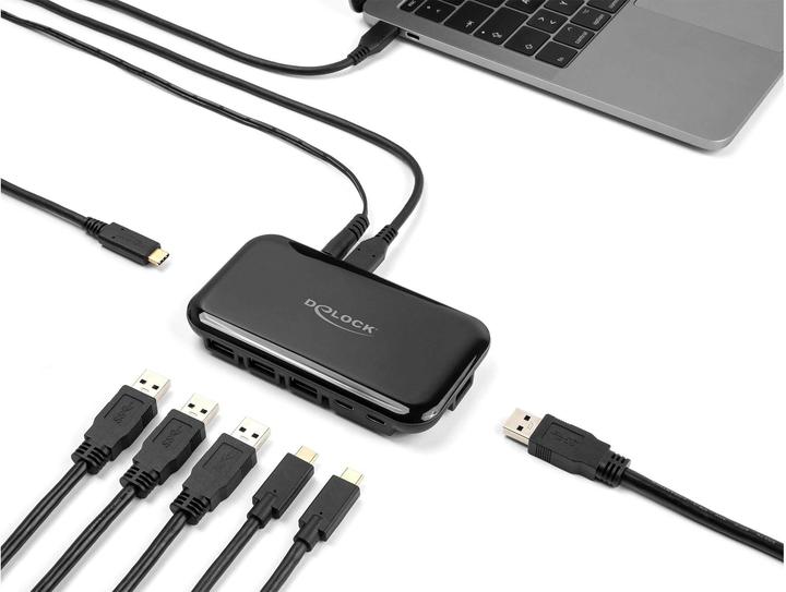 Produktbild Delock 7 Port USB 3.2 Gen 2 Hub mit 4 US (USB-C, 7 Ports)