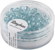 Produktbild Rayher Glas Schliffperle, 4mm ø, türkis, 100 Stück