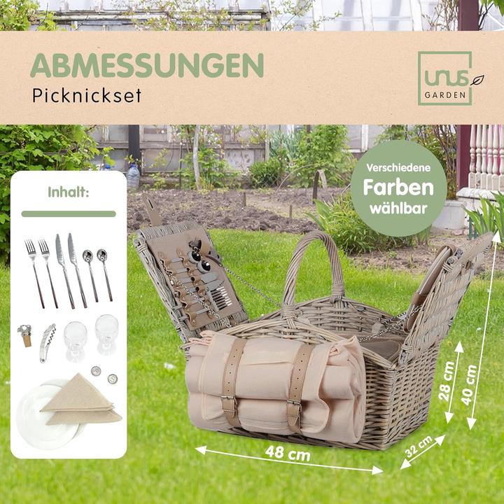 Actual product image Unus Picknick Set mit Kühltasche und Decke für 2 Personen
