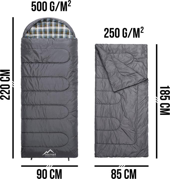 Actual product image Normani 4-in-1 sleeping bag Antarctica - 415 (220 cm)