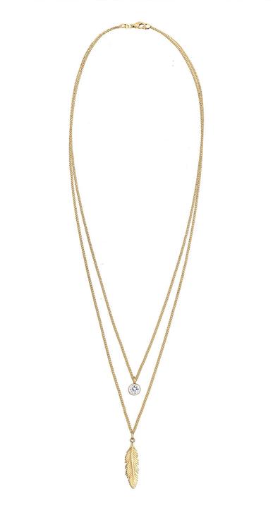 Immagine prodotto Elli Piuma, Boho (Argento 925, Cristallo di vetro, 45 - 55 cm)