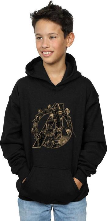 Immagine prodotto Avengers Infinity War Logo Felpa con Cappuccio Ragazzi (128)