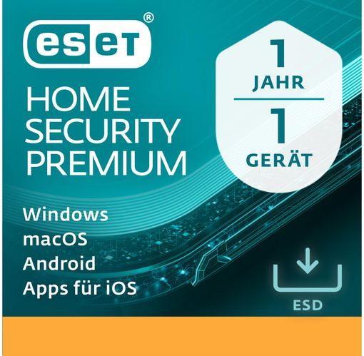 Produktbild ESET HOME Security Premium ESD, Vollversion, 1 User, 1 (1 User, 12 Monate)