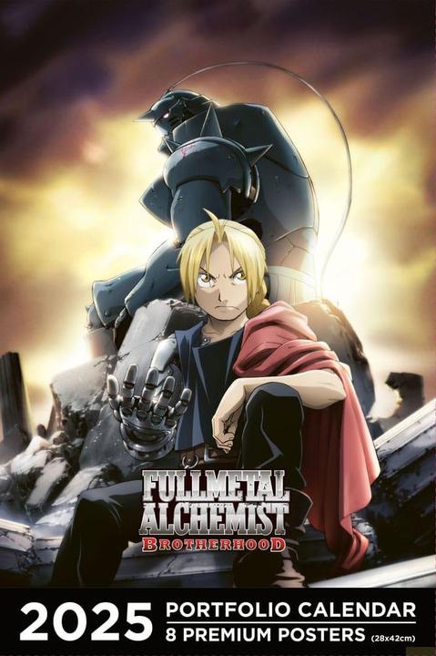 Actual product image PIKA Fullmetal alchemist : portfolio calendar : 8 premium posters 2025